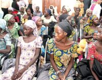 VIDEO: Freed Chibok girls arrive presidential villa to meet Buhari