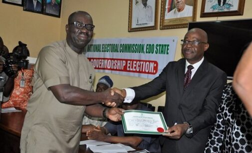 Obaseki picks certificate of return, dedicates victory to God