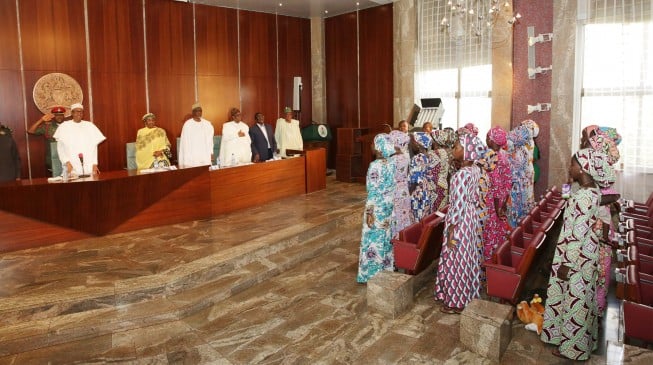 We didn’t know we’d come back to Nigeria, Chibok girl tells Buhari