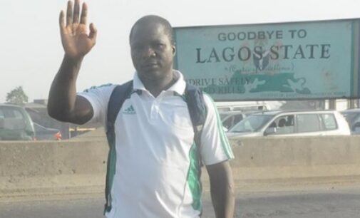 Man trekking from Lagos to Abuja to show support for Sherrif