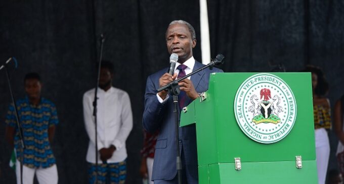 We need oil to get out of oil, says Osinbajo
