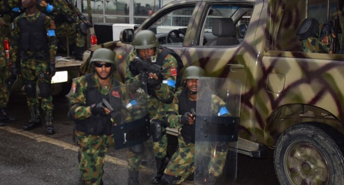 Angry soldiers ground Maiduguri airport, threaten to shoot superiors