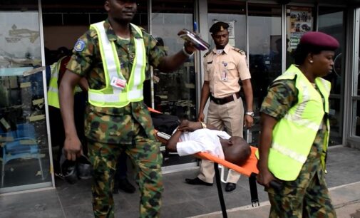 Passenger faints during air force training at Lagos airport