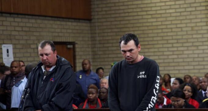 2 white South Africans arraigned for ‘forcing’ black man into a coffin