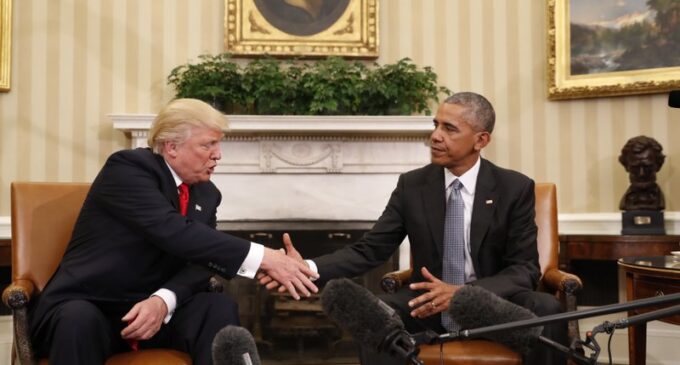 Obama possibly behind White House leaks, says Trump