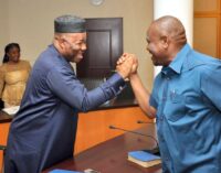 Wike is the shining light of infrastructural development, says Akpabio