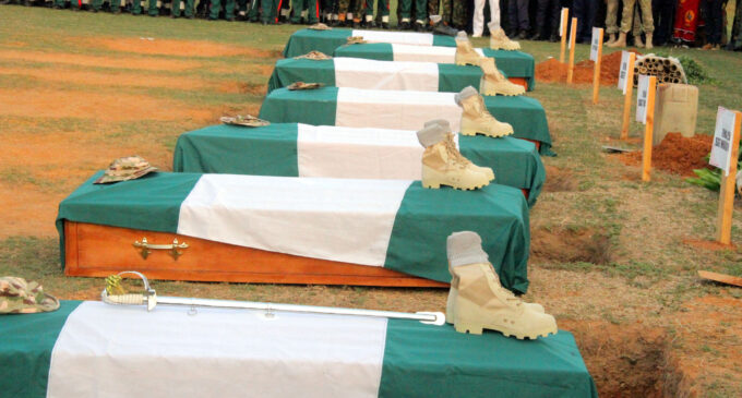 Buratai weeps as Ali, 6 fallen heroes are laid to rest