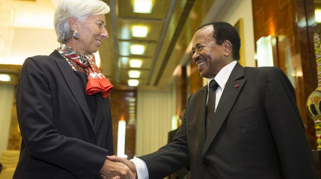 After conviction, Lagarde visits Cameroon to encourage six African leaders