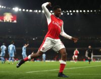 Iwobi scores as Arsenal go top of EPL table