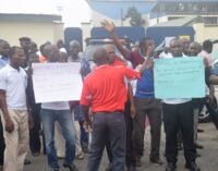 Protests are illegal here, Arik tells unions