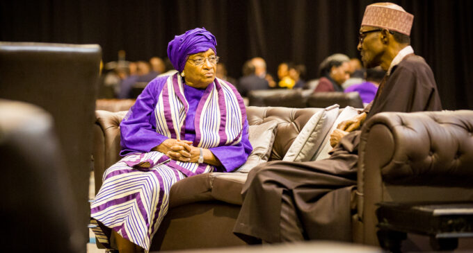 Buhari meets Liberian president ahead trip to Senegal