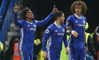 Chelsea thrash Stoke for 13th straight EPL win