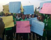 UPDATED: Super Falcons protest at national assembly