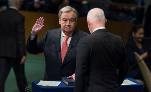 Guterres, ex-Portuguese prime minister, sworn in as UN secretary-general