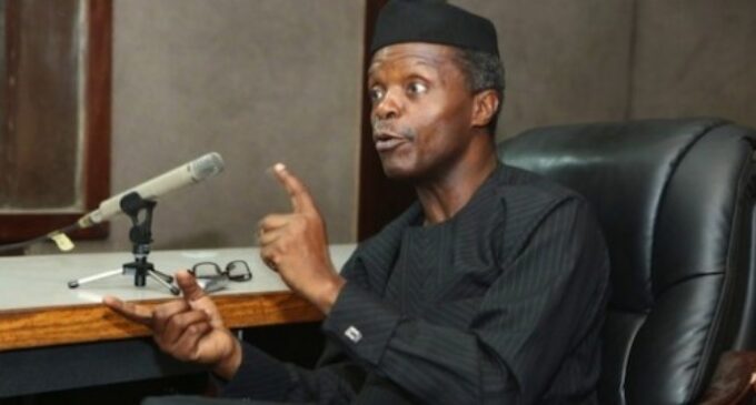 Osinbajo: Yes, we are slow but blame past governments
