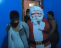 Father Christmas arrests drug dealers in Peru