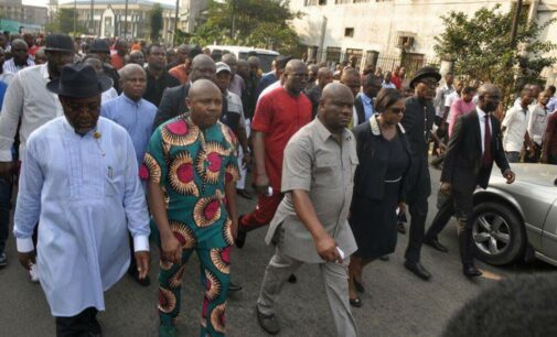 Wike leads street protest, says ‘Enough is enough’