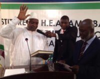 Barrow sworn in as president of The Gambia