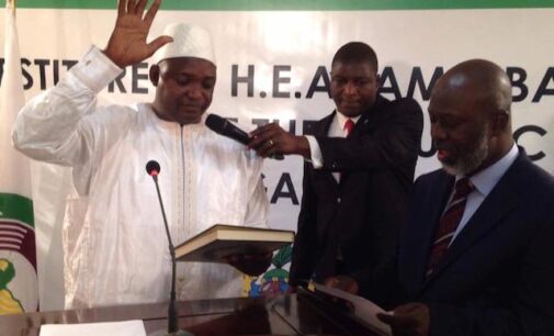 Barrow sworn in as president of The Gambia