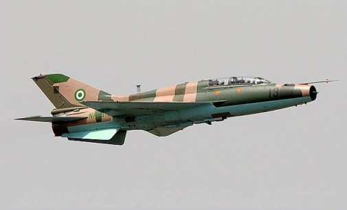 Air force ‘bombs large gathering of insurgents’ in Borno