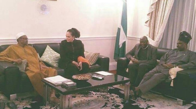 Amosun visits Buhari in London