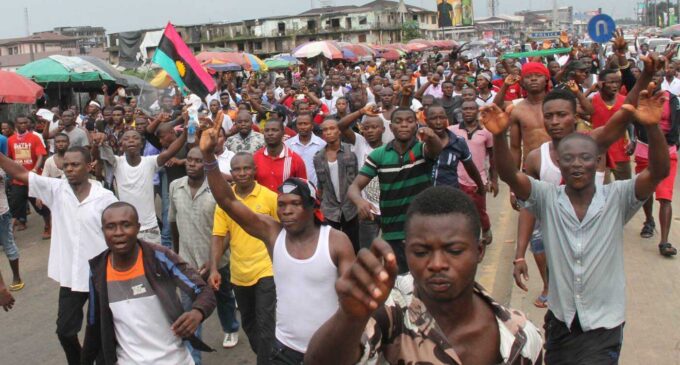 Police arrest 137 Biafra agitators in three states