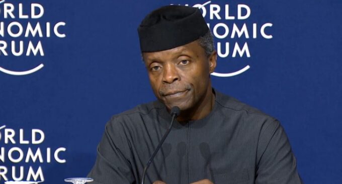 We simply can’t allow the naira to float, says Osinbajo