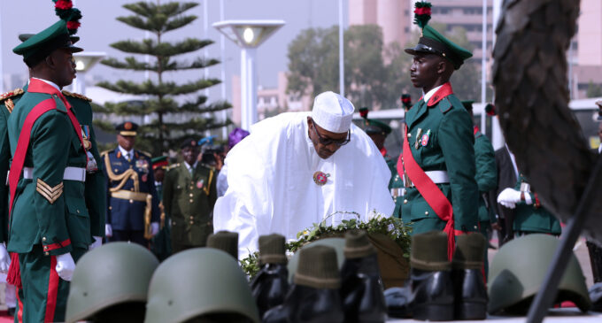 Buhari remembers fallen heroes, commends troops for their sacrifice