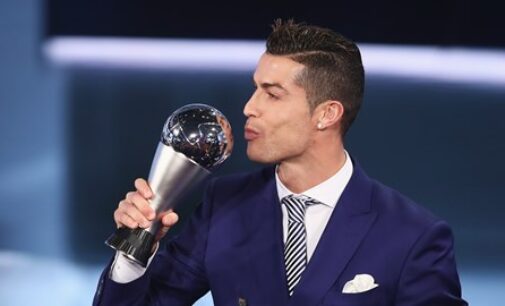 Ronaldo named FIFA Best Player of 2016