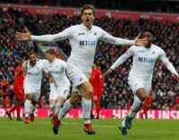 Swansea beat Liverpool for first ever league game win at Anfield