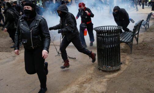 Violent protests break out in Washington after Trump’s inauguration