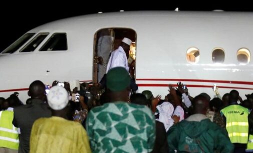 REVEALED: Tinubu’s private jet was used in flying Jammeh out of Gambia