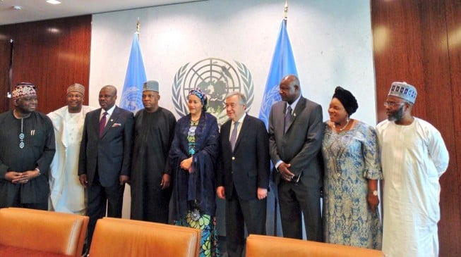Shettima, Amosun at UN headquarters as Amina Mohammed takes oath of office