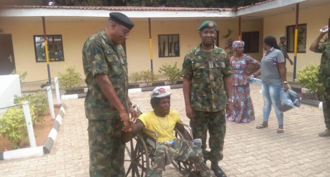 Man brutalised by 2 soldiers gets cash gift from army