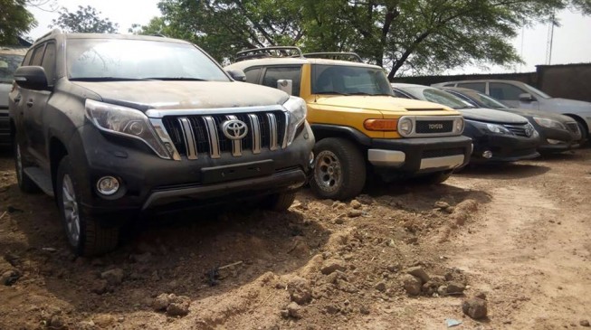 EFCC ‘recovers’ 17 vehicles from Dikko, ex-customs’ CG