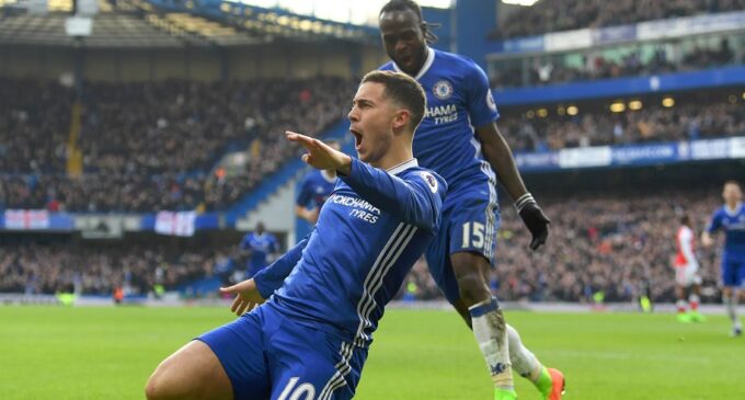 Moses shines, Iwobi quiet as Chelsea thrash Arsenal