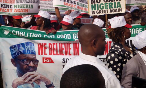 VIDEO: Woman begs for N100 after ‘marching for Buhari’