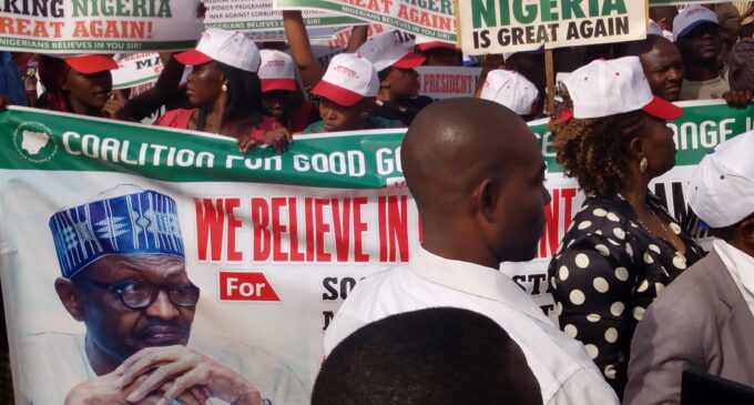VIDEO: Woman begs for N100 after ‘marching for Buhari’