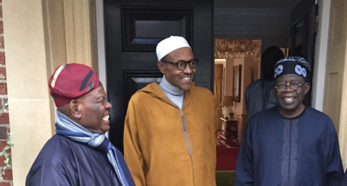 Tinubu visits Buhari in London