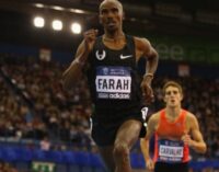 Mo Farah wins 5000m at British Grand Prix
