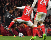 Iwobi absent as Arsenal suffer Bayern humiliation