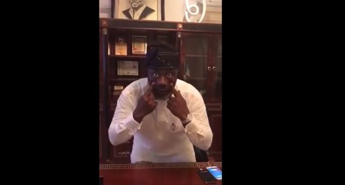 VIDEO: Dino Melaye sings, dances after senate committee hearing