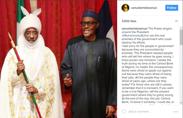 Emir Sanusi and President Buhari