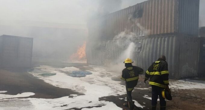 Fire razes warehouse at NAFDAC office in Lagos