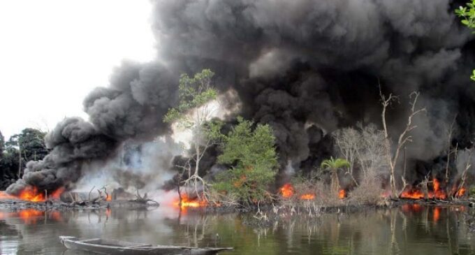 Navy deploys swamp buggies to ‘completely destroy’ illegal refineries