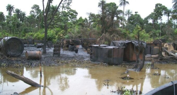Nigerian troops ‘destroy 80 illegal refineries’ in Niger Delta creeks