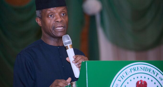 Osinbajo: There’s nothing Nigerian about failure