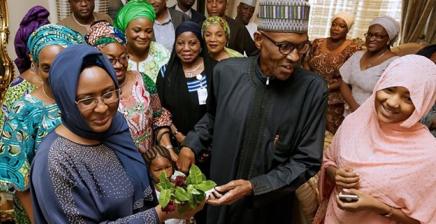 Aisha, ministers rejoice as Buhari returns after long vacation