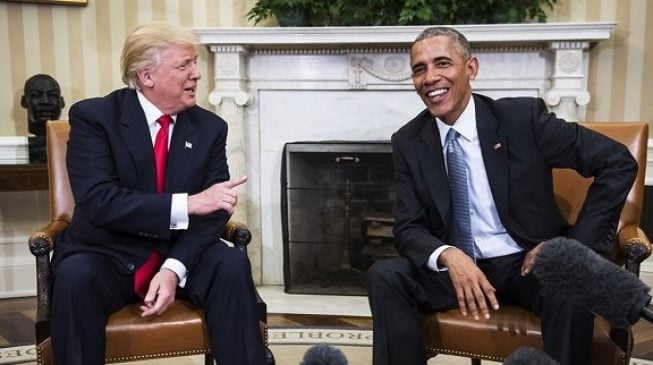 Trump cancels UK visit, blames Obama