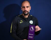Guardiola wins first EPL manager of the month award